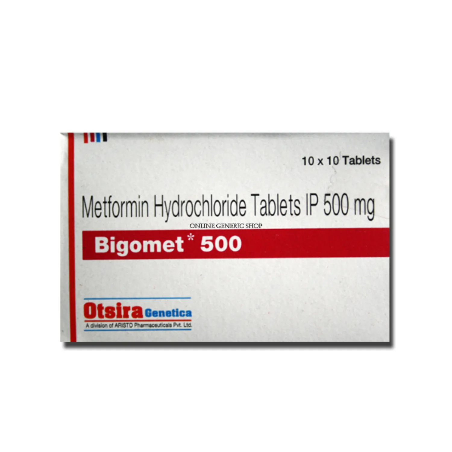 Bigomet 500 Mg Tablet Image